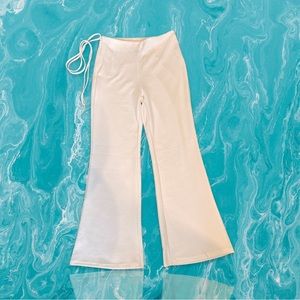 SHEIN white wide leg pants size M.